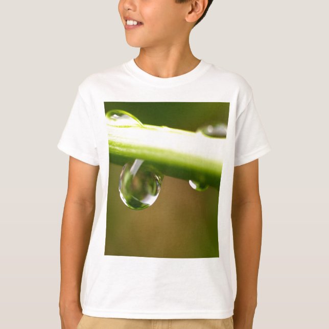 Camiseta water drop on leaves (Anverso)