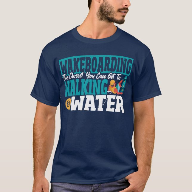 Camiseta Water Skiing Sport Water Sport Wakeboarding Art gi (Anverso)