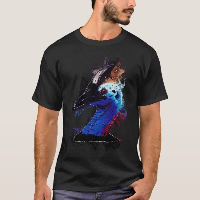 Camiseta Water Splash Bird Head Cassowary (Anverso)