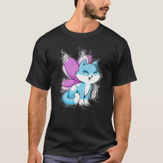 Camiseta Water Splash Cute Fairy Cat