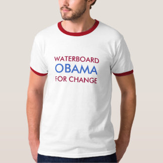 CAMISETA WATERBOARD, OBAMA, PARA EL CAMBIO