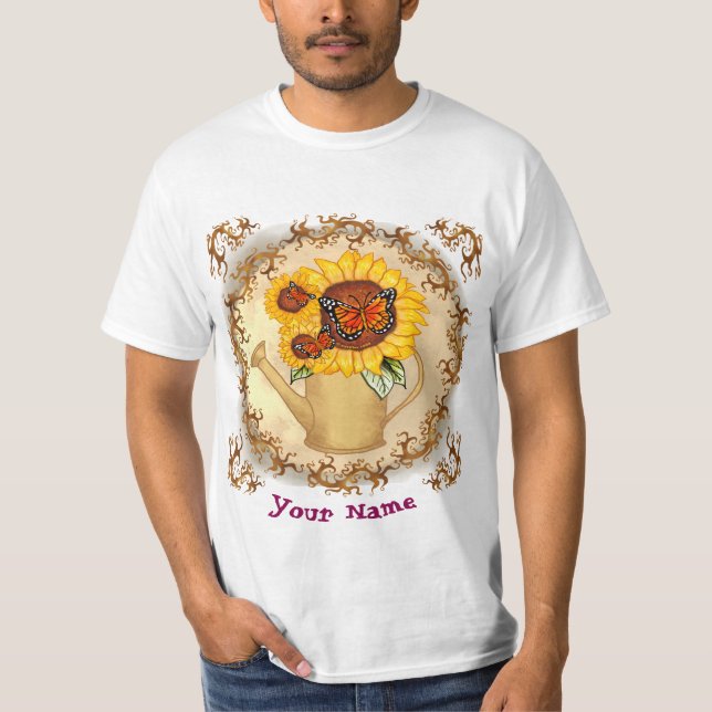 Camiseta Watercan Sunflower T-Shirt (Anverso)