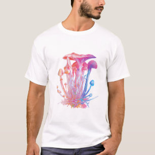 Camiseta Watercolor Abstract Mushrooms