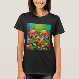 Camiseta Watercolor Abstract Mushrooms