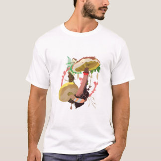 Camiseta Watercolor Abstract Mushrooms