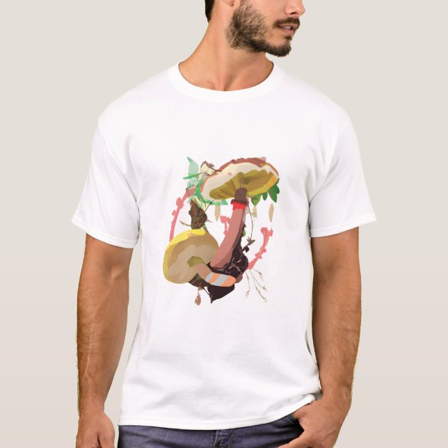 Camiseta Watercolor Abstract Mushrooms (Anverso)