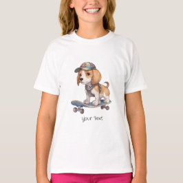 Camiseta Watercolor Beagle Chica T-Shirt