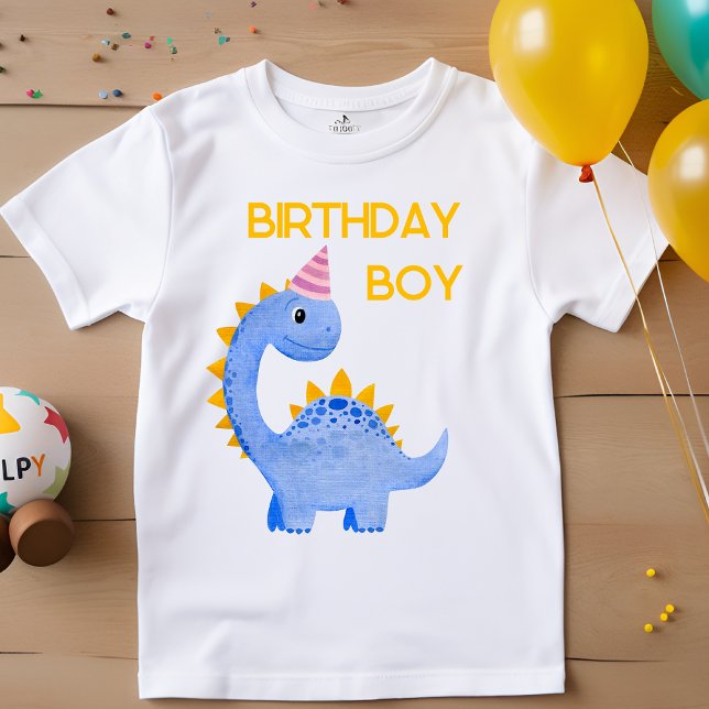 Camiseta Watercolor Birthday Boy Dino (Subido por el creador)