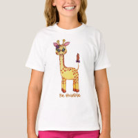 Watercolor Cute Baby Giraffe