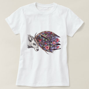 Camiseta Watercolor Deer Rosehip
