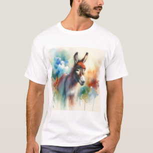 Camiseta Watercolor Donkey 080824AREF138 - Watercolor