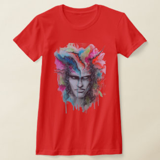 Camiseta Watercolor Face T-Shirt