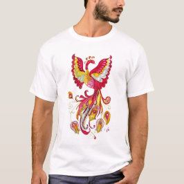 Camiseta Watercolor Firebird o Phoenix Fantasy Creature