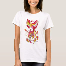 Camiseta Watercolor Firebird o Phoenix Fantasy Creature