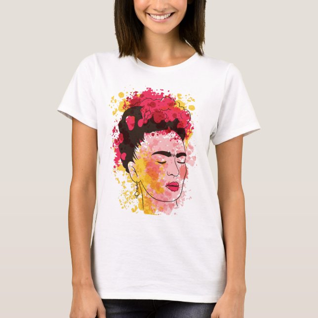 Camiseta Watercolor Frida (Anverso)