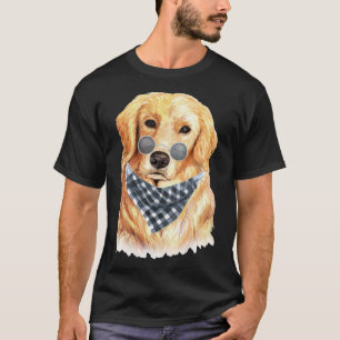 Camiseta Watercolor Golden Retriever Guay Biker