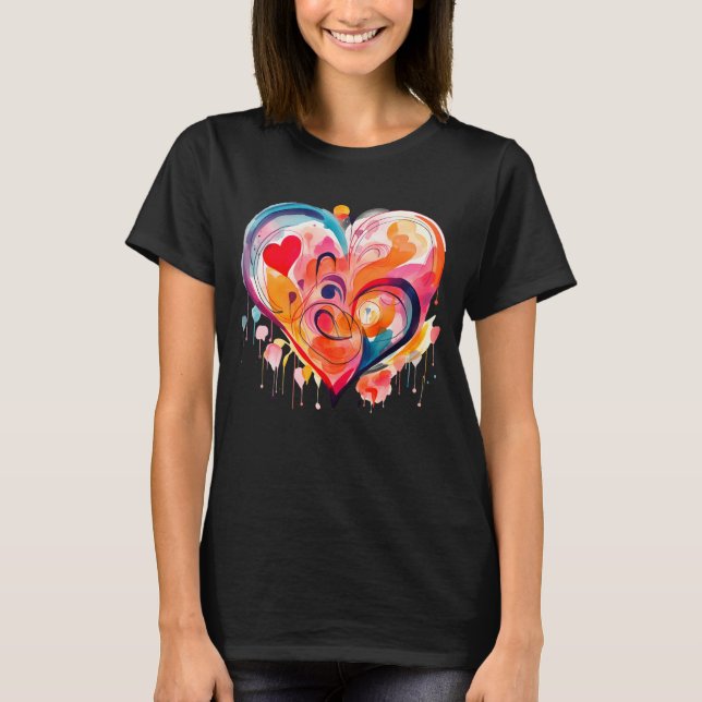 Camiseta Watercolor Heart (Anverso)