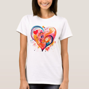 Camiseta Watercolor Heart