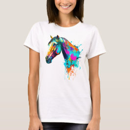 Camiseta watercolor horse