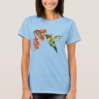 Camiseta Watercolor Hummingbird