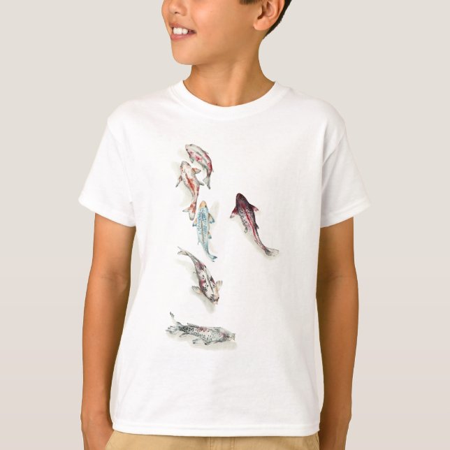 Camiseta Watercolor Koi Fish (Anverso)