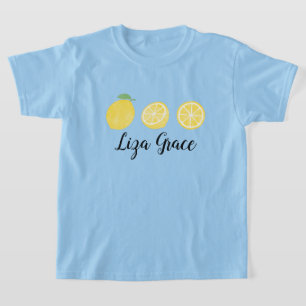 Camiseta Watercolor Lemon Trio
