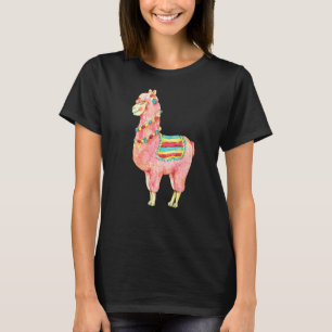 Camiseta Watercolor Llama Alpaca Boy Chicas Kids