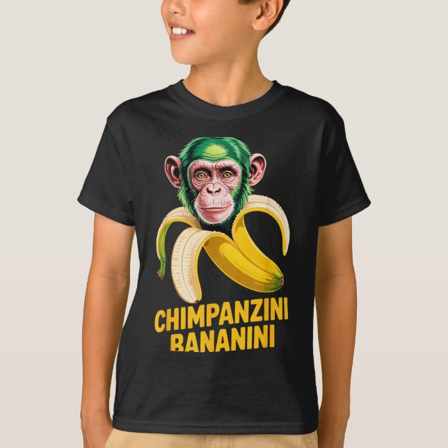 Camiseta Watercolor Monkey Meme Italian Brainrot Chimpanzin (Anverso)