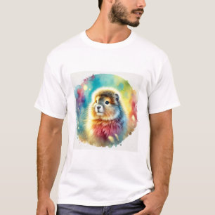 Camiseta Watercolor Painting of a eque 060824AREF149 - Wate