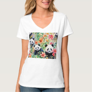 Camiseta Watercolor Panda Bear