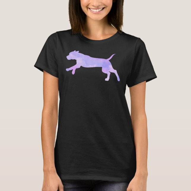 Camiseta Watercolor Pitbull 436 (Anverso)