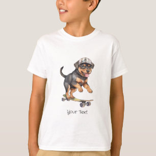 Camiseta Watercolor Rottweiler Boy T-Shirt