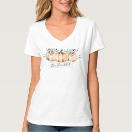 Camiseta Watercolor Rustic Pumpkins