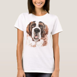 Camiseta Watercolor Saint Bernard