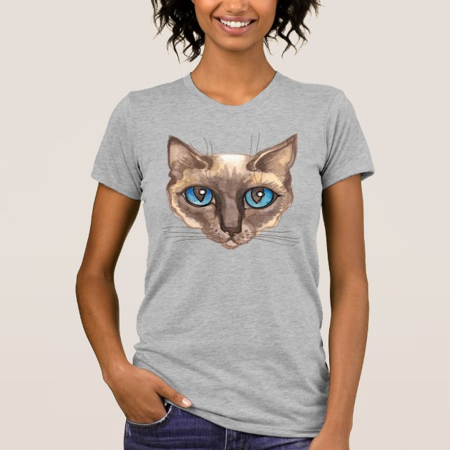 Camiseta Watercolor Siamese (Anverso)