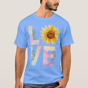 Camiseta Watercolor Sunflower Aovers Premium T-Shirt
