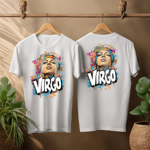 Camiseta Watercolor Virgo Graffiti Aircel Zodiac Mujer