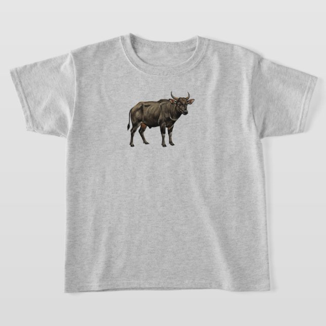 Camiseta Watercolor Water Buffalo Illustration (Distribución)