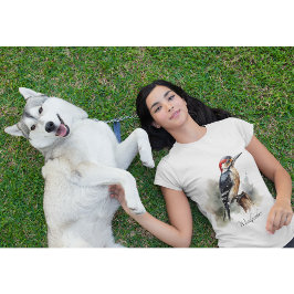 Camiseta Watercolor Woodpecker Woodland, personalizado
