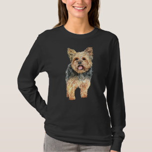 Camiseta Watercolor Yorkie Yorkshire Terrier Dueños