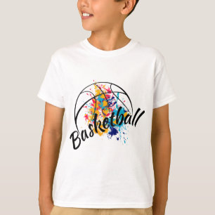 Camiseta Watercolour Basketball Boys