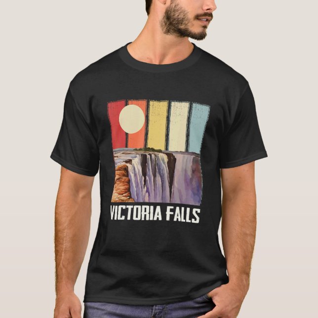 Camiseta Waterfall Africa Victoria Falls Souvenir Zimbabwe  (Anverso)