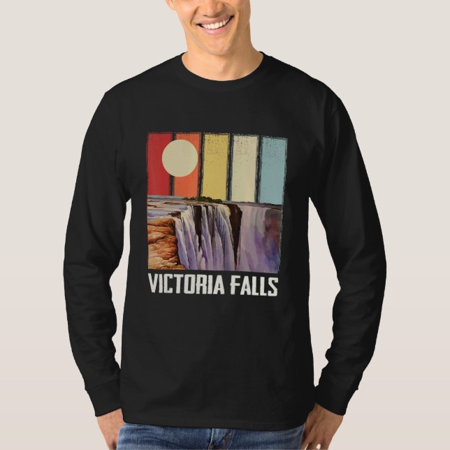 Camiseta Waterfall Africa Victoria Falls Souvenir Zimbabwe  (Anverso)