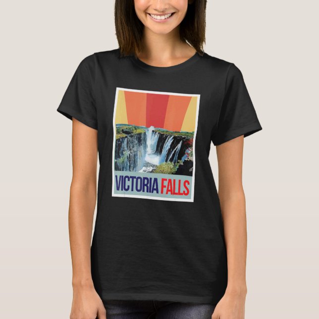 Camiseta Waterfall Souvenir Africa Victoria Falls Zimbabwe  (Anverso)