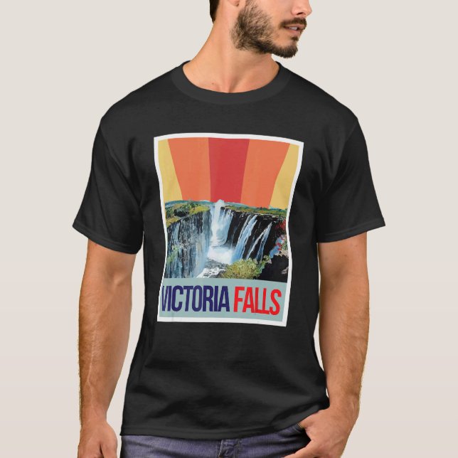 Camiseta Waterfall Souvenir Africa Victoria Falls Zimbabwe  (Anverso)
