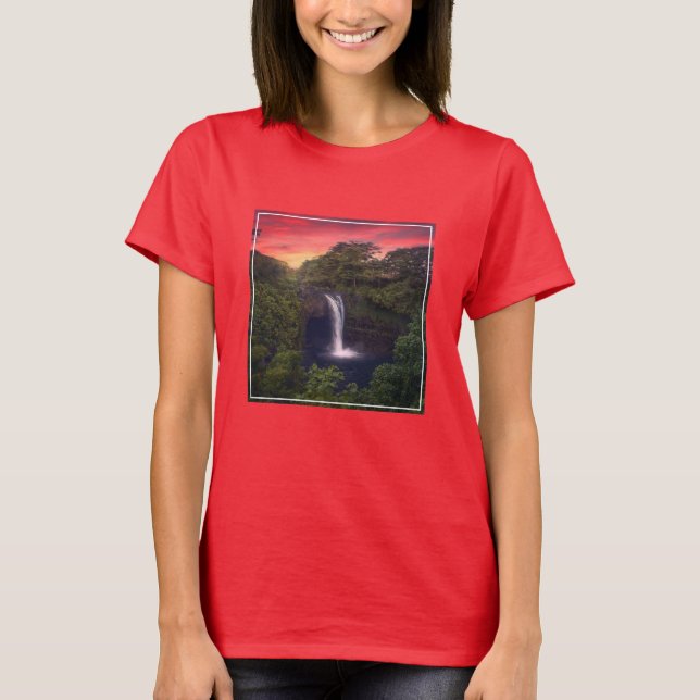 Camiseta Waterfalls | Rainbow Falls, Hilo, Hawaii (Anverso)