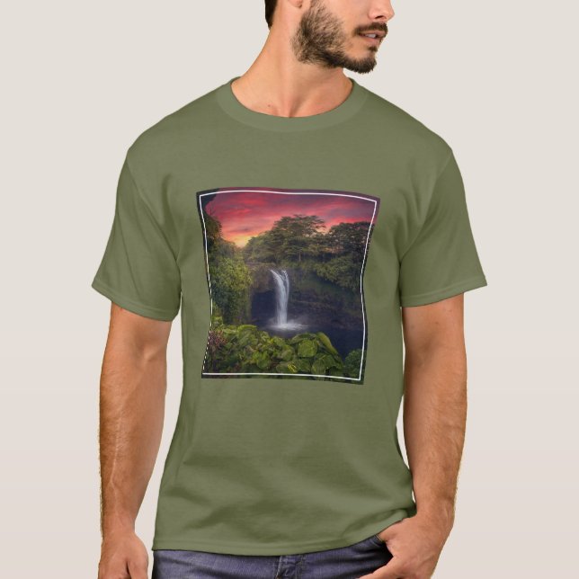 Camiseta Waterfalls | Rainbow Falls, Hilo, Hawaii (Anverso)