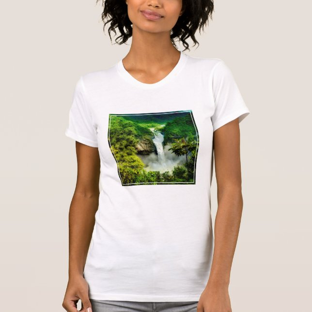 Camiseta Waterfalls | San Rafael Falls, Ecuador (Anverso)