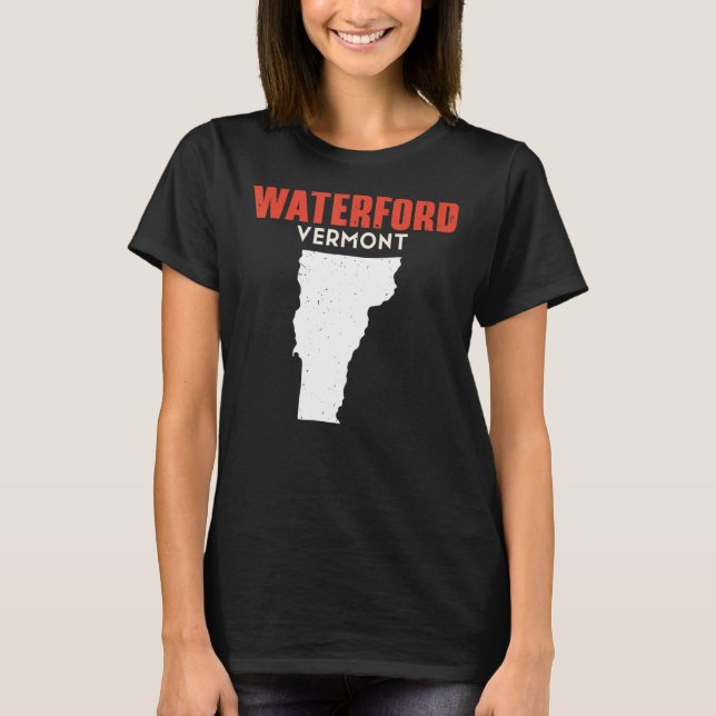 Camiseta Waterford Vermont USA State America Travel Vermont (Anverso)