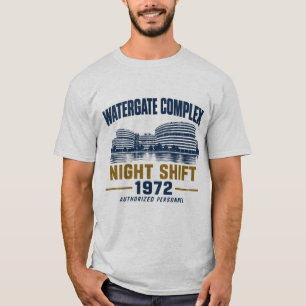 Camiseta Watergate Turno de Noche Vintage 1972 Historia